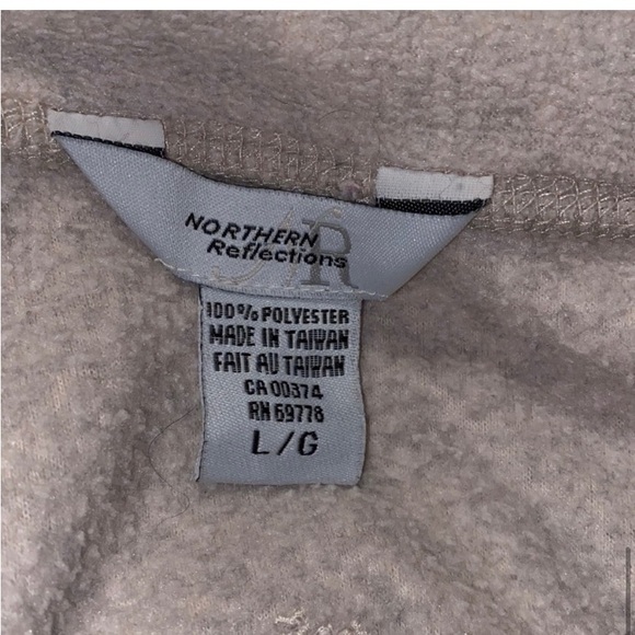 Vintage Northern Reflections Zip Snow Flake Fleecy - Picture 7 of 7